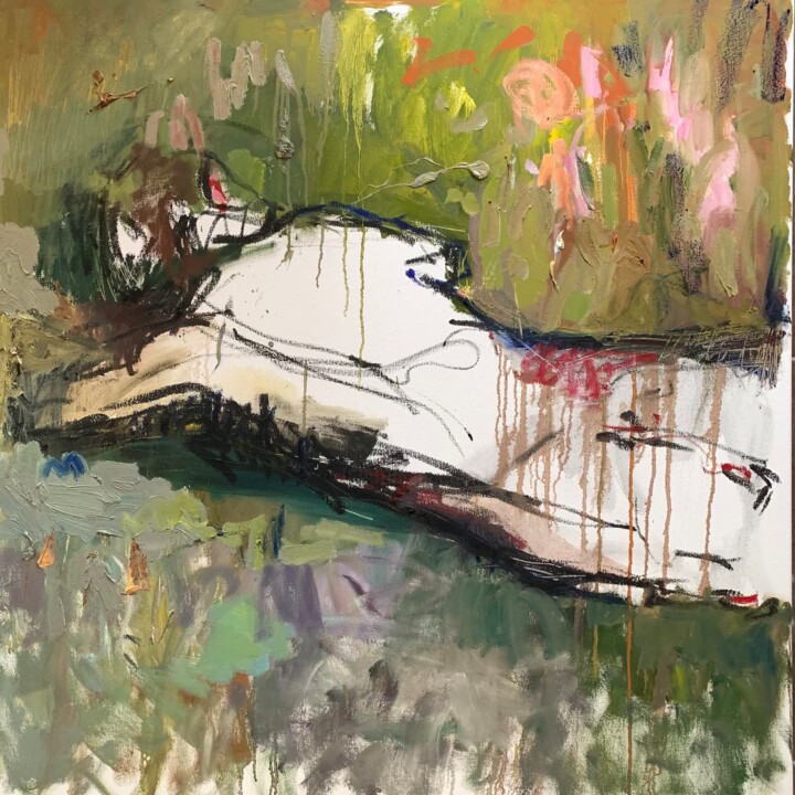 Picnic 绘画, 39.4x39.4 in