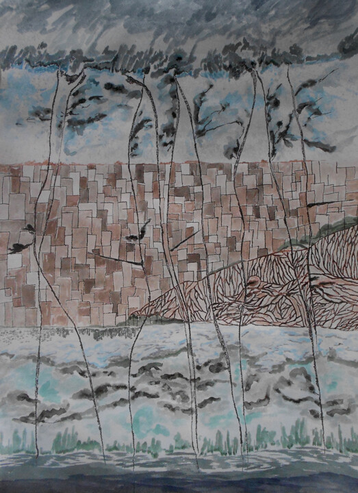 Effects III 绘画, 27.6x19.7 in