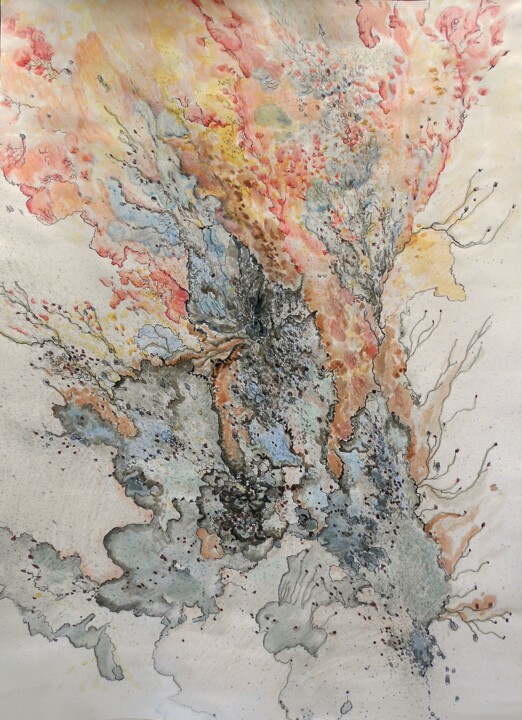Blowing up 绘画, 27.6x19.7 in