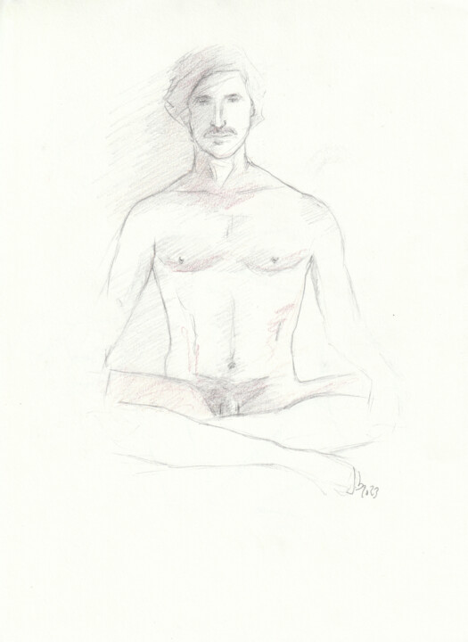 TC life drawing study 图画, 11.7x8.3 in