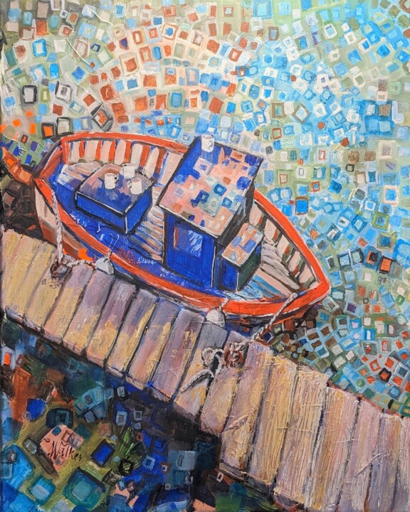 Mary Celeste - The Last Berthing 绘画, 19.7x15.8 in