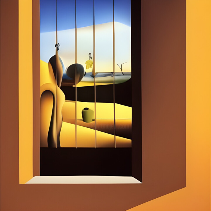 「Outside my Window #4」というタイトルのデジタルアーツ Danyel Carinziaによって, オリジナルのアートワーク, デジタル絵画