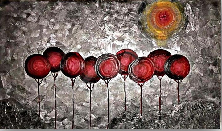 The fresh Morning 绘画, 48x94.5 in