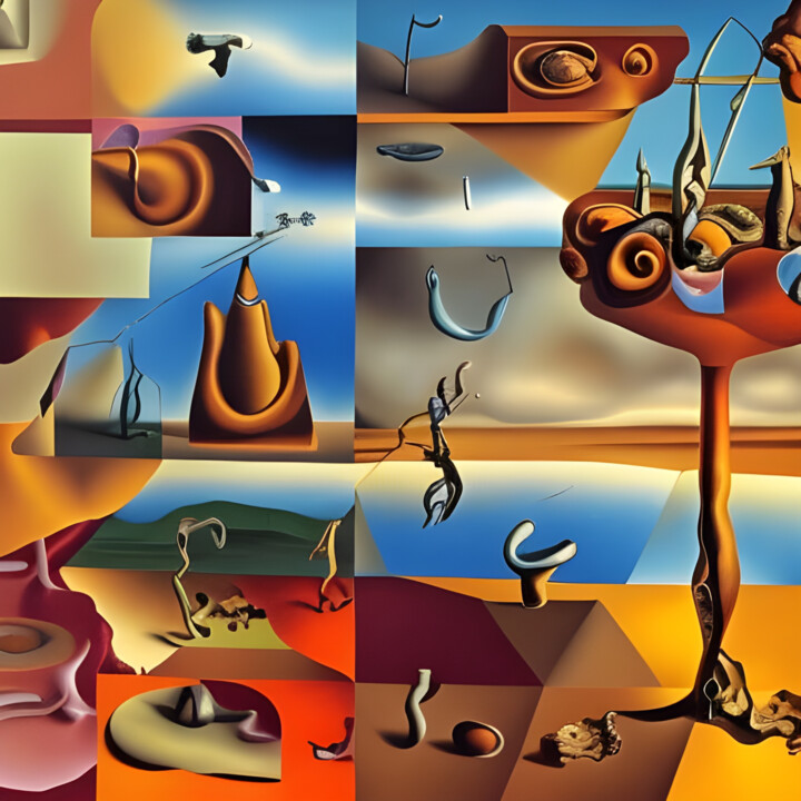 Grafika cyfrowa / sztuka generowana cyfrowo zatytułowany „Fragmented World #2” autorstwa Danyel Carinzia, Oryginalna praca,…