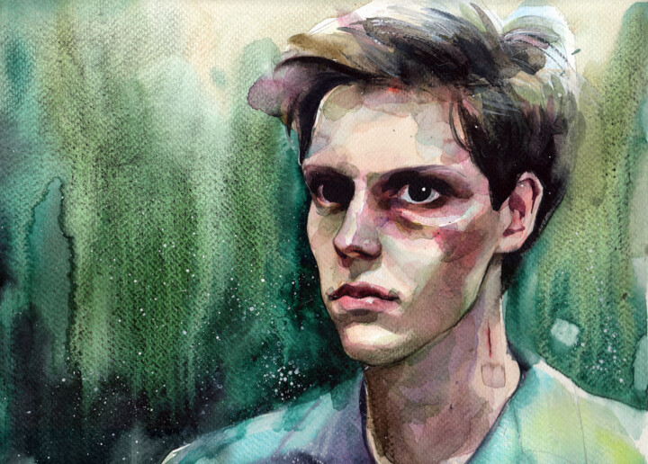 Mental hospital 绘画, 9.5x12.6 in