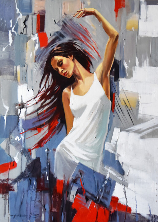 Fallen in love with dance III 绘画, 27.6x19.7 in