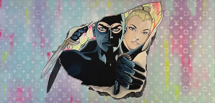 In arte Diabolik 绘画, 21.7x34.3 in