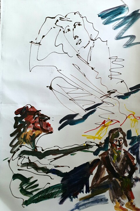 绘画,  27.6x18.5 in 