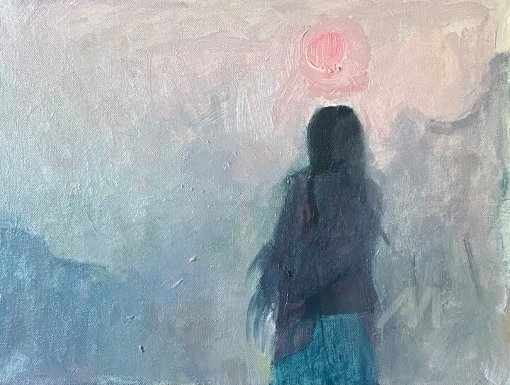 "Reflections (Sunrise)" 绘画, 11.8x15.8 in