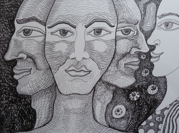 L'Energie d'un regard 图画, 14.2x18.9 in