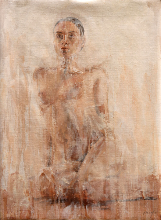 Painting titled "the breeze on the i…" by Rupert Cefai, Original Artwork, Oil Mounted on Wood Panel