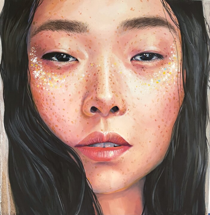 I'm fine 绘画, 20x20 in