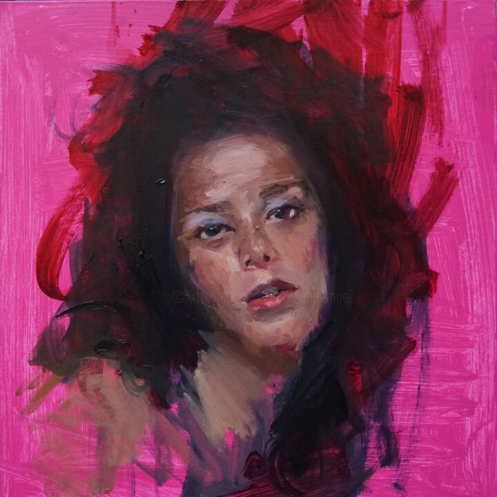 Rose brune 绘画, 19.7x19.7 in