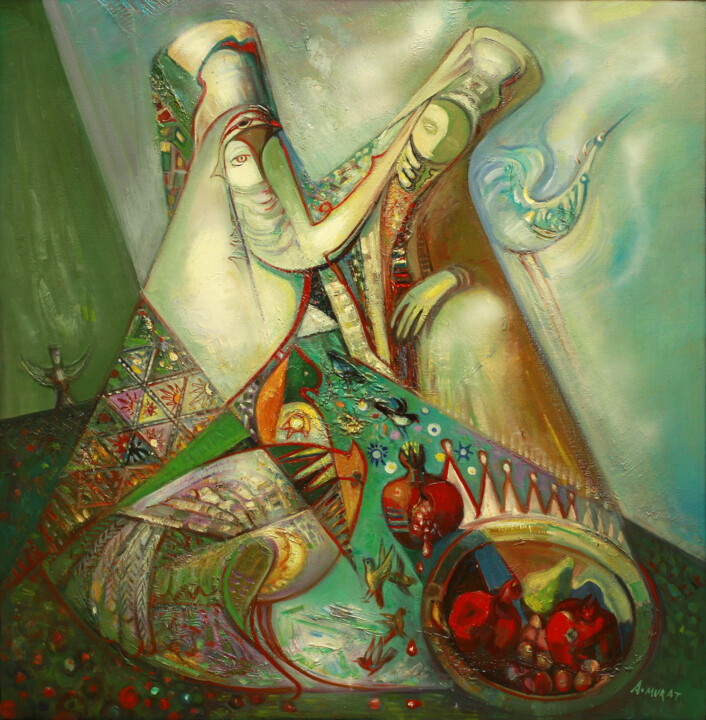 Eastern sonata 绘画, 78.7x78.7 in