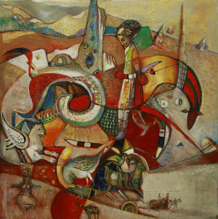 绘画,  39.4x39.4 in 