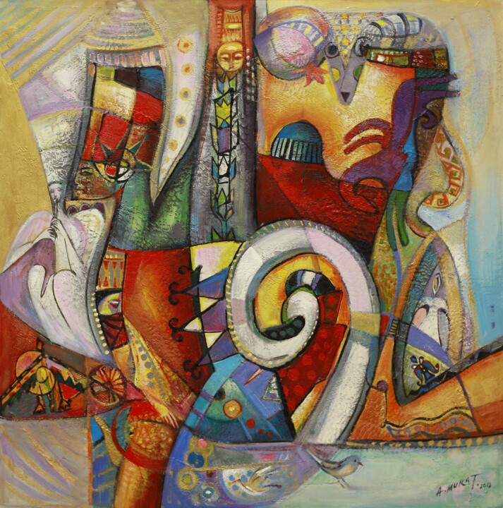 Paradoxical motive part III 绘画, 39.4x39.4 in