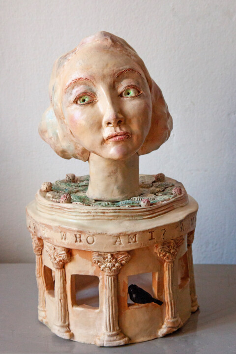Who Am I? 雕塑, 13.8x8.3 in