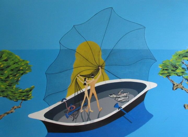 Pintura intitulada "How Human Beings Ar…" por Ariel Chavarro Avila, Obras de arte originais, Óleo