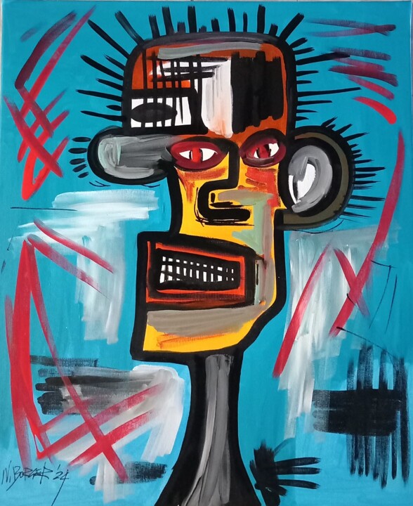 L'homme sans regarde ni âme 绘画, 24x19.7 in