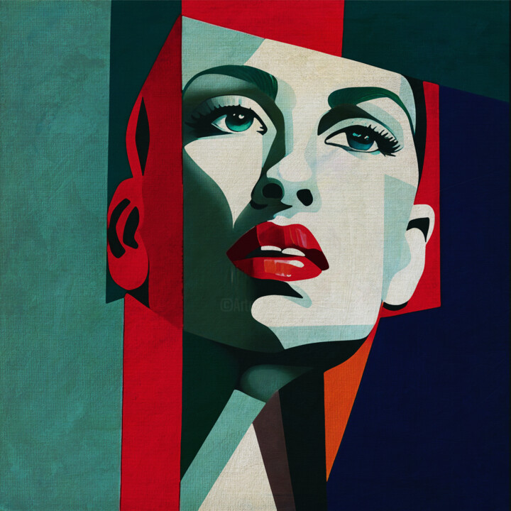 Schilderij getiteld "Thinking out of the…" door Jan Keteleer, Origineel Kunstwerk, Digitaal Schilderwerk