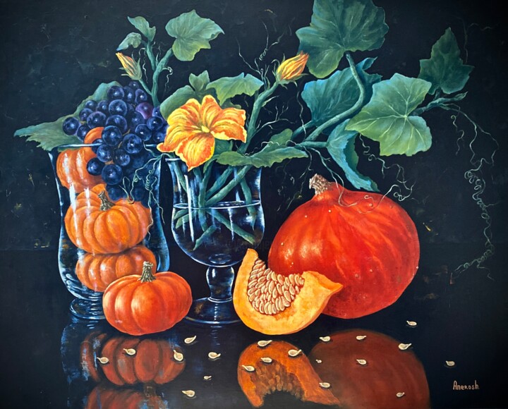 Couleurs d’automne 绘画, 28.7x36.2 in