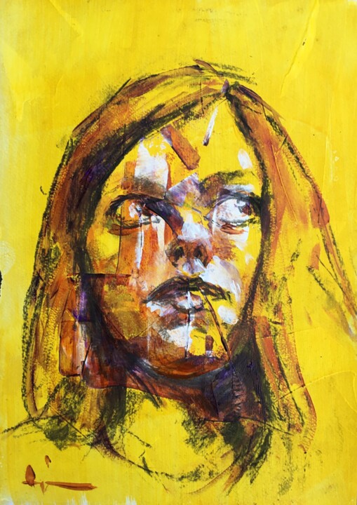 Léa 绘画, 11.4x8.3 in