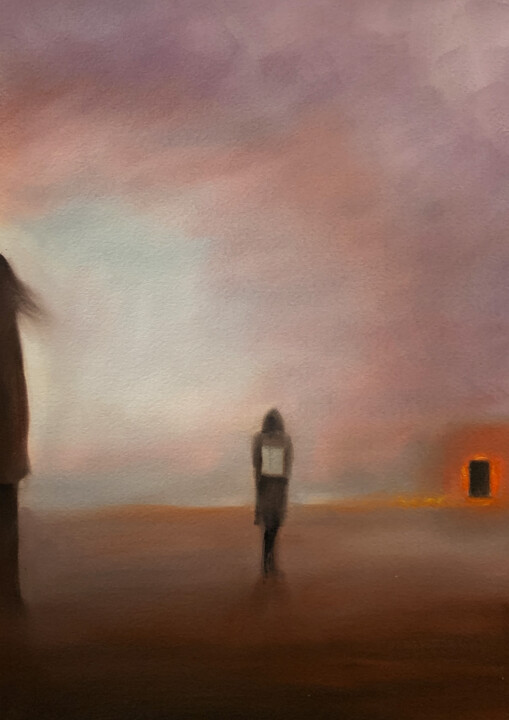 Big Empty 绘画, 15.8x11.8 in