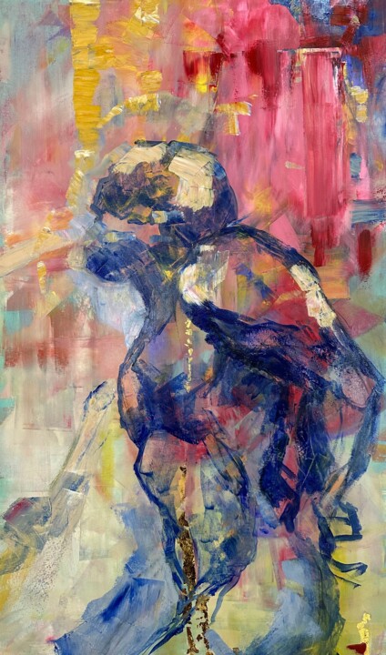 Male beginning. 绘画, 31.5x18.5 in
