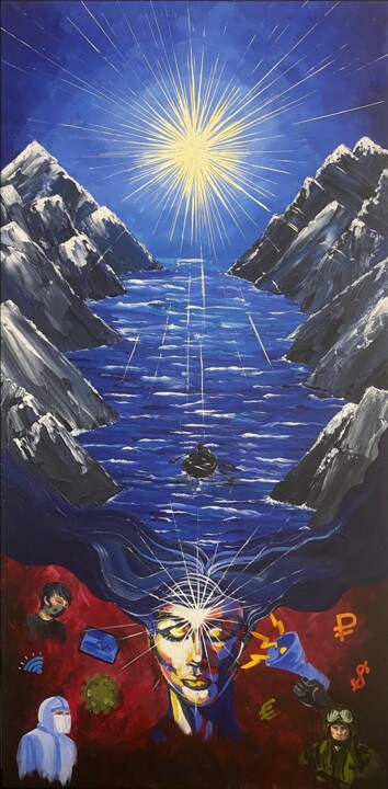 Go to your star 绘画, 49.6x25.2 in