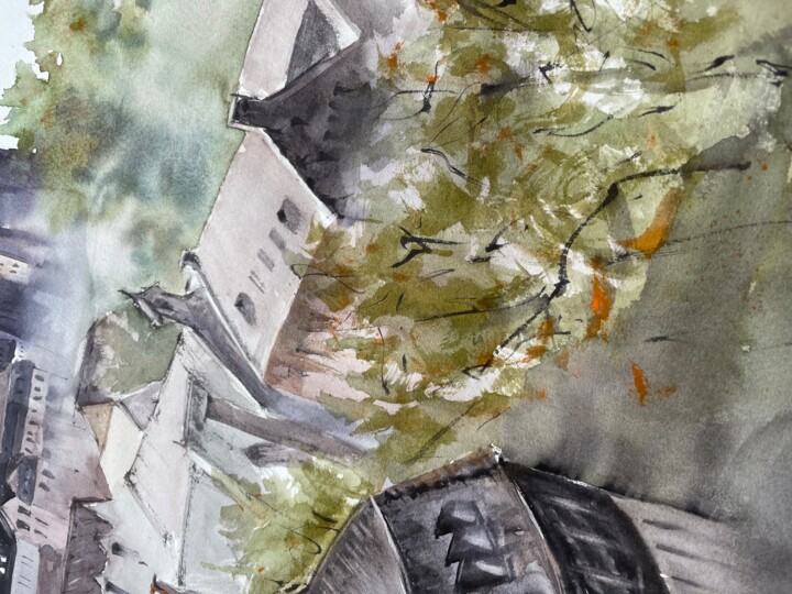 Het oppervlak of de textuur van het kunstwerk