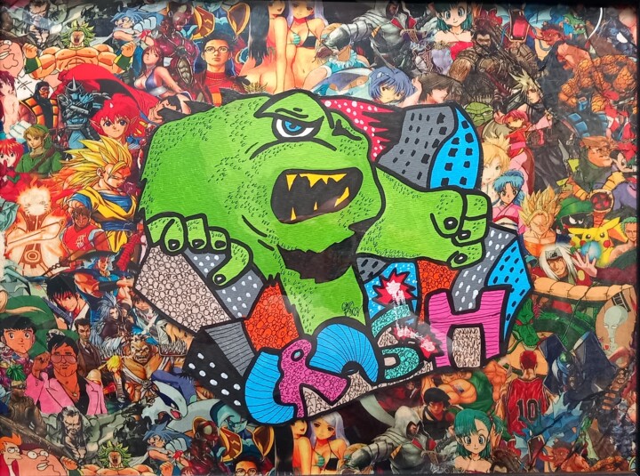 monster, monster 绘画, 11.8x15.8 in