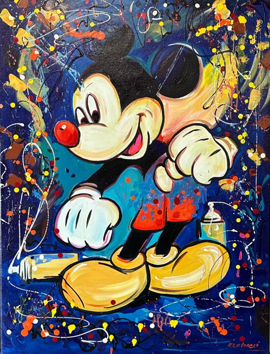 Mickey Mouse nr. 7 绘画, 31.5x23.6 in