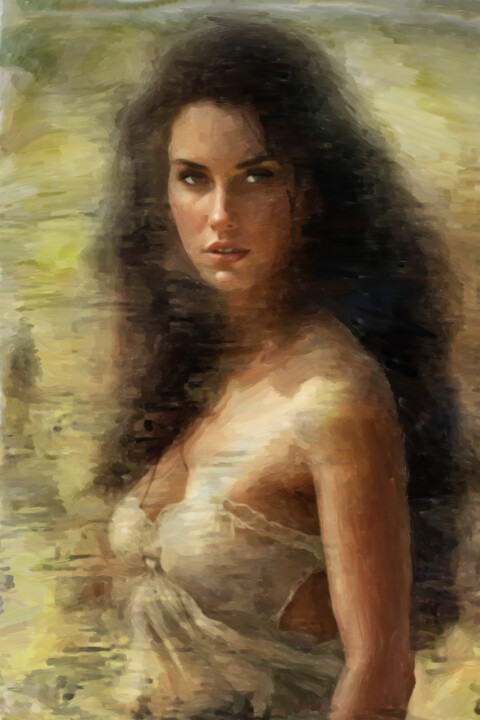 Digital Arts titled "Demeter Painting :…" by Gerry Martinez, Original Artwork, Digital Painting