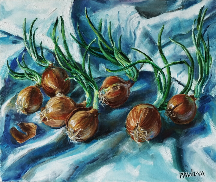 Onion 绘画, 15.8x19.7 in