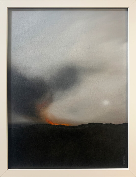 Malarstwo zatytułowany „Distant Fires III” autorstwa Peter Pitout, Oryginalna praca, Olej