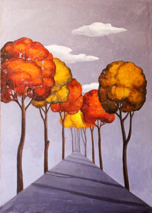 Autumn 2021 绘画, 51.2x35.4 in