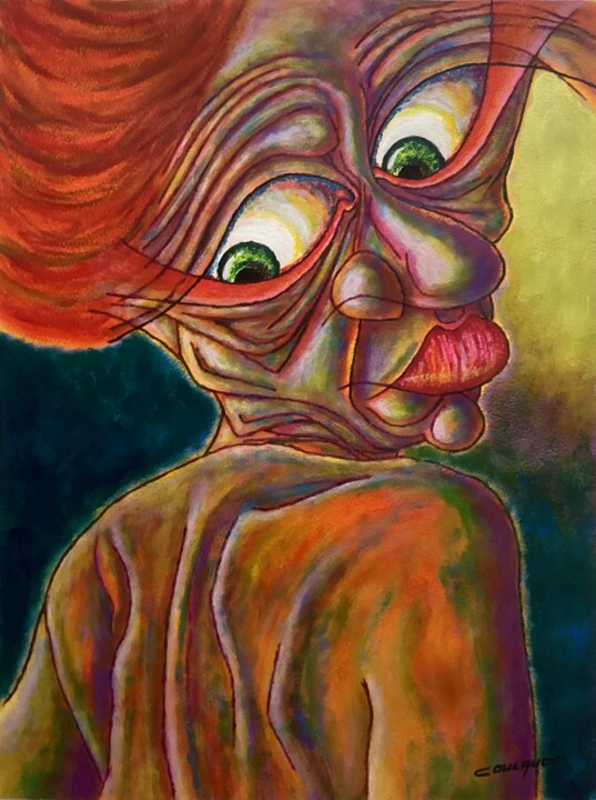 ACULPUNCTURE 绘画, 23.2x17.3 in