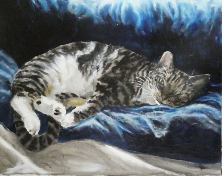 Painting titled "Shani (oil)" by Jim Fischer, Original Artwork, Oil