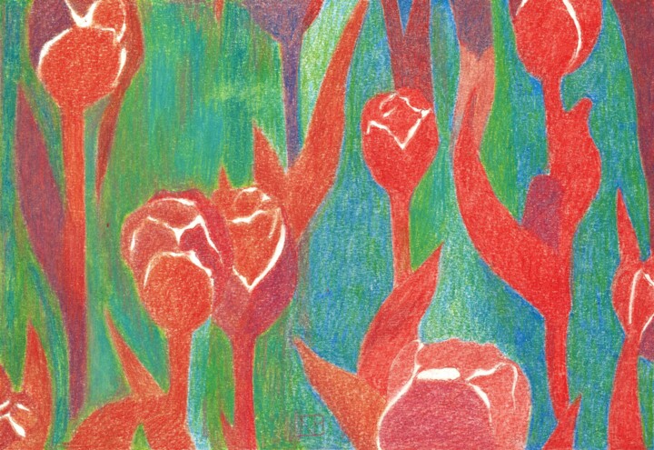 TULIP FEVER XVI 图画, 7.9x11.4 in