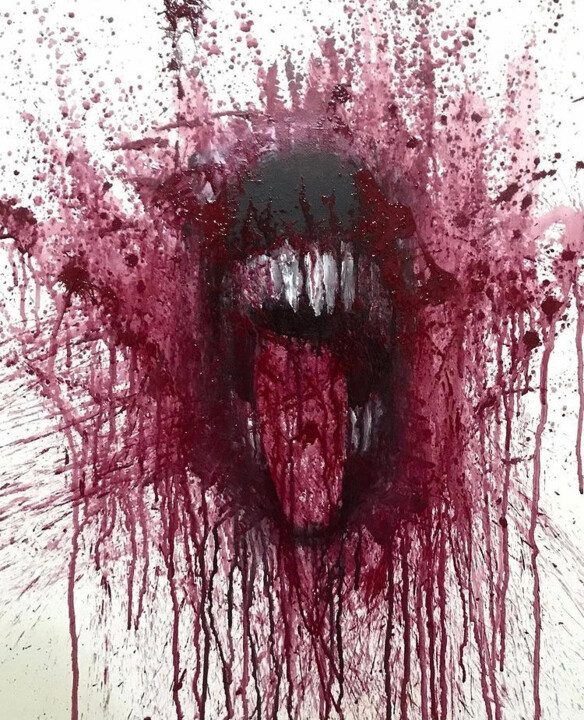 Peinture intitulée "Time to eat" par Vaxo Lang, Œuvre d'art originale, Acrylique