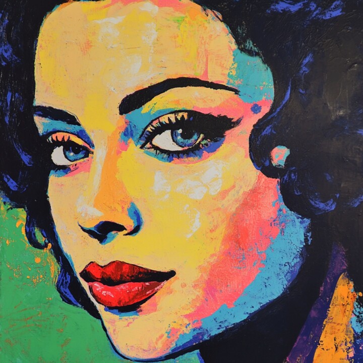 POPART BEAUTY QUEEN 绘画, 19.7x19.7 in