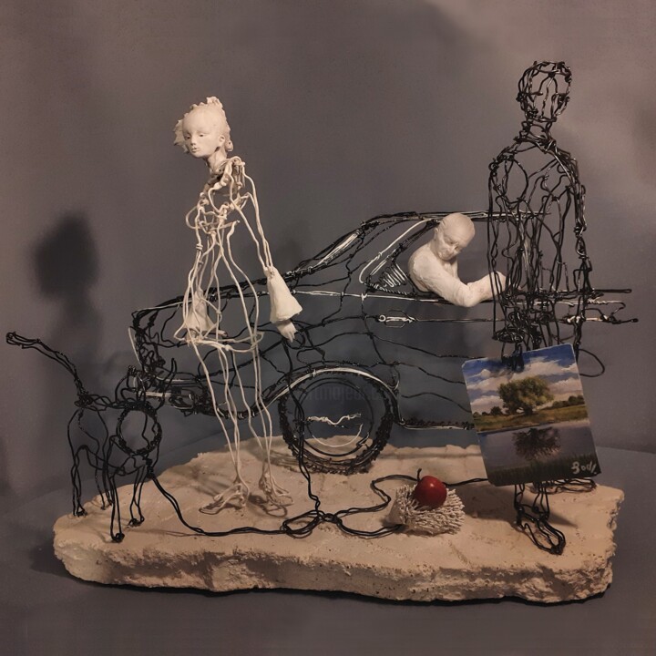 "Wehikuł czasu" 雕塑, 15x18.9 in