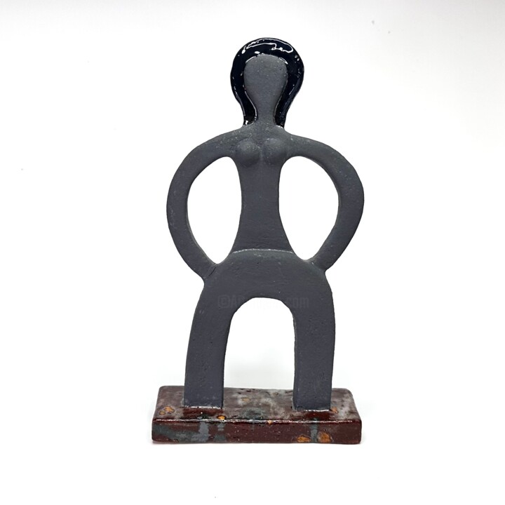 Copper Oxide Madonna 雕塑, 11.8x5.9 in