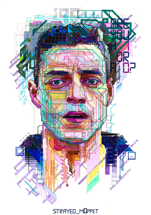 Schematize me 图画, 23.2x16.5 in
