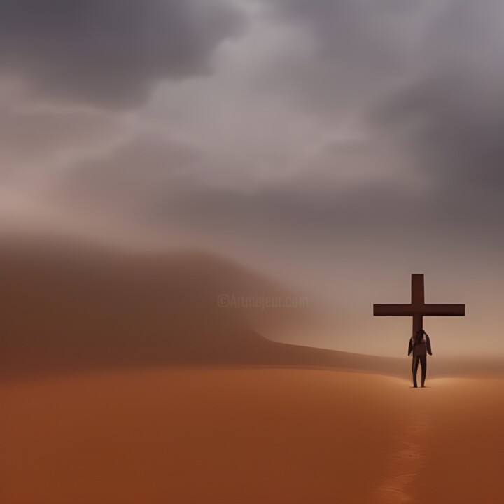 Arts numériques intitulée "Resilient Faith" par Danyel Carinzia, Œuvre d'art originale, Peinture numérique