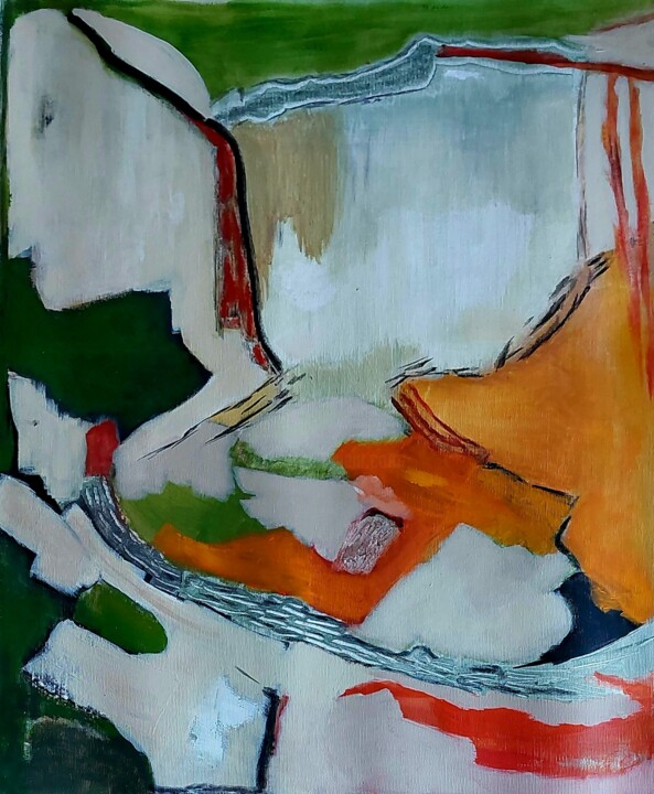 la sphinge n'interrogerait donc plus? 绘画, 24x20.5 in