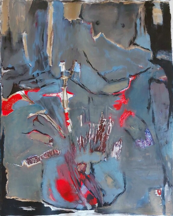 que laissons-nous à nos enfants et nos petits enfants ? une 绘画, 31.9x26 in