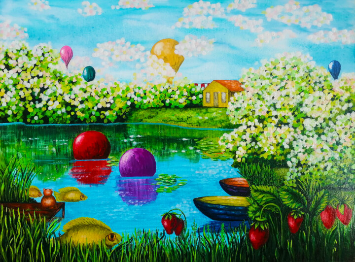 Hurray!!! June Painting, 11.8x15.8 in