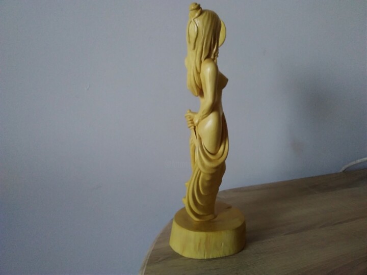 Sculpture titled "Werewolf" by Gennadii Nikitin, Original Artwork, Wood