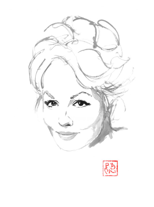 mylene demongeot 图画, 15.8x11.8 in